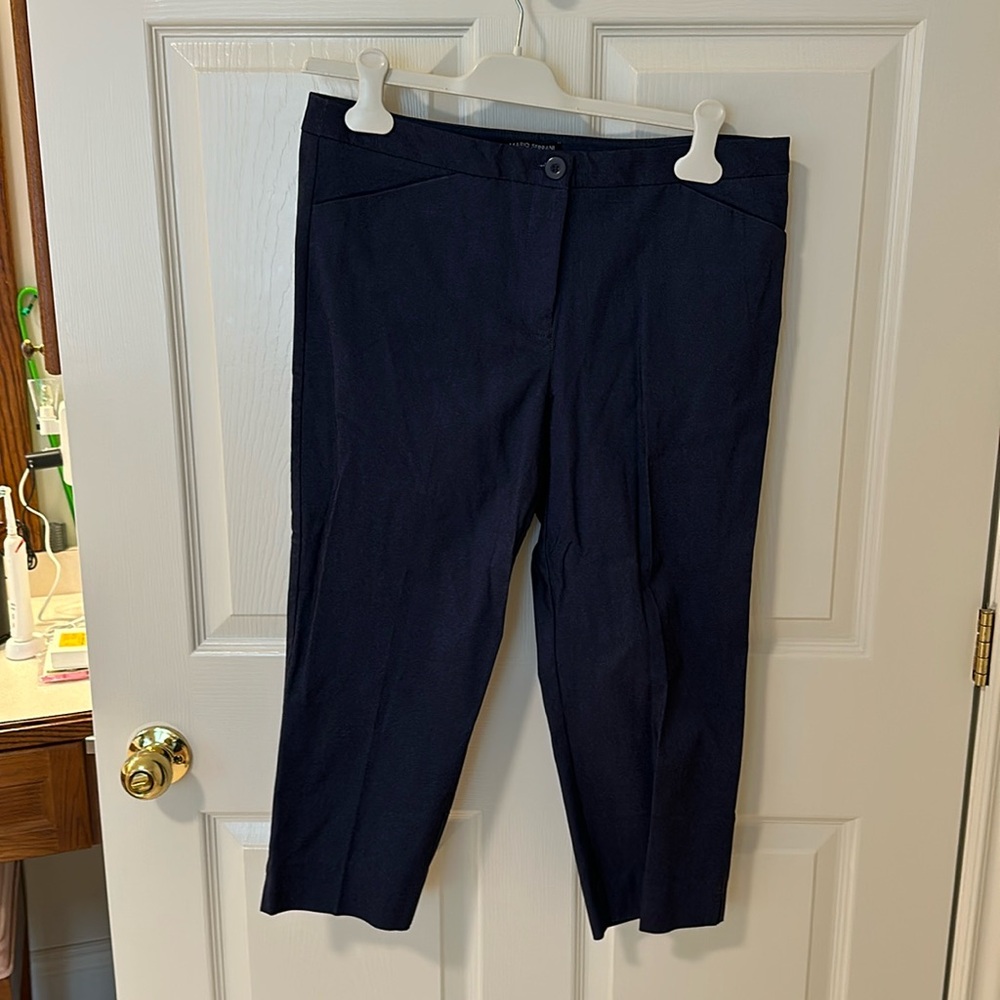Navy capris